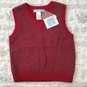 Janie and jack sweater vest NWT 6-12 mnths